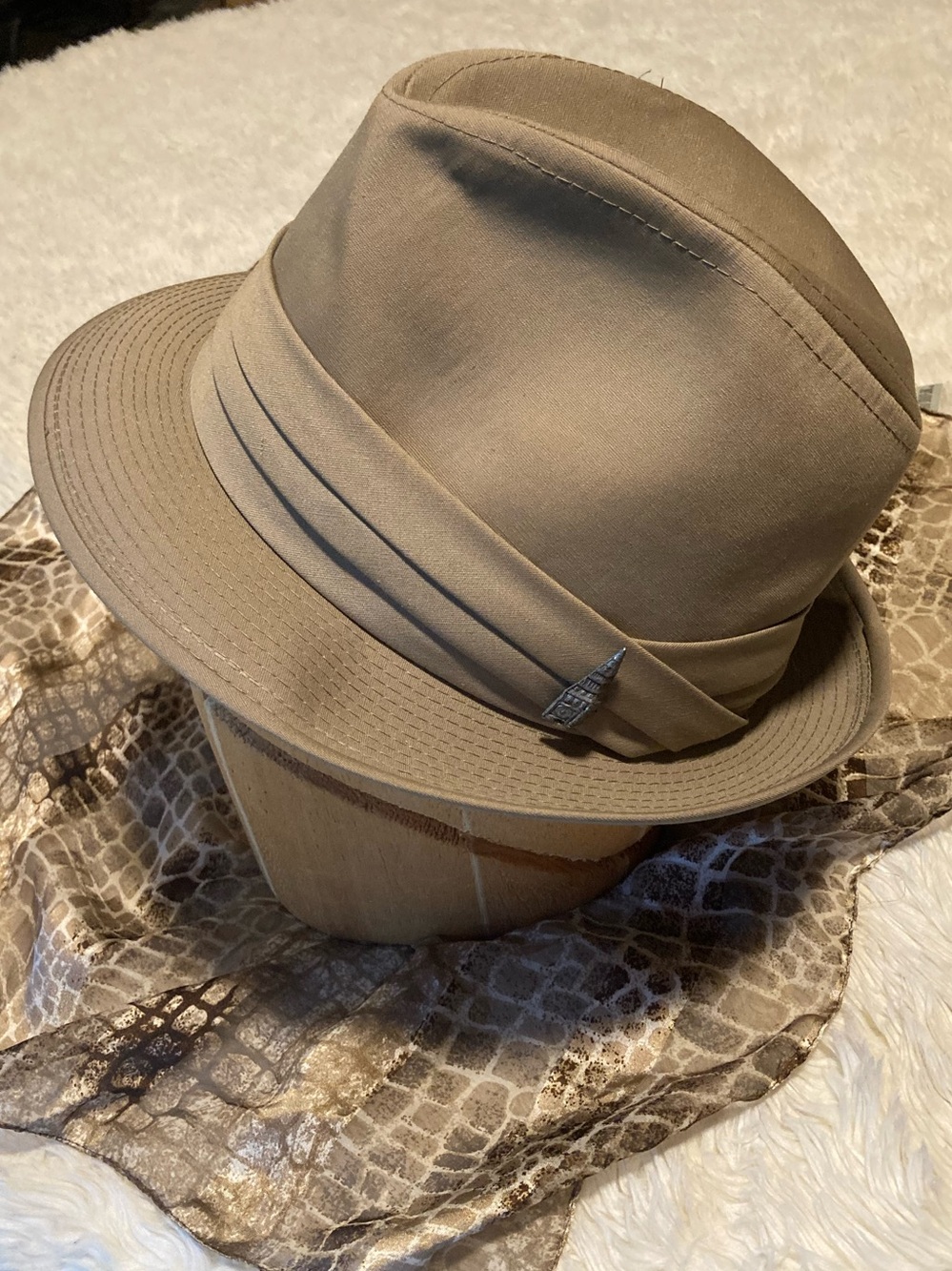 Vintage London Fog Weatherized Fedora "Aquashed" Hat Men's 6 7/8 *Unisex* NWT